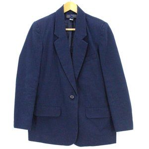 Herman Geist Blazer Men's Elegant Sports Blazer Lined One Button Front Sz Small